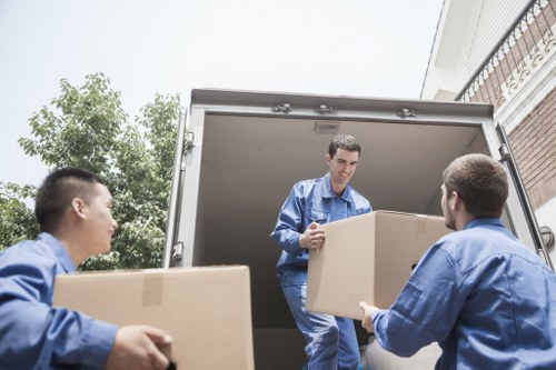 Commercial moving team planning a business relocation in Shepherdsbush