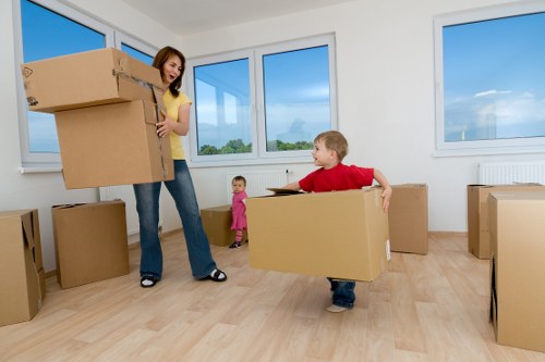 Careful loading of household items during a local move in Shepherdsbush
