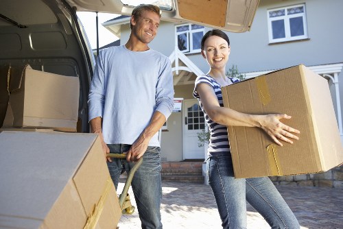 Furniture and boxes loaded for a Shepherdsbush move