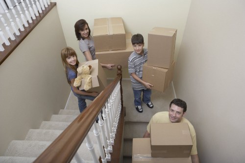 Supervisor reviewing safety procedures during a relocation job